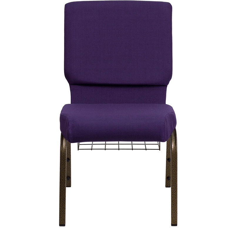 Flash Furniture Hercules Church Guest Chair in Royal Purple