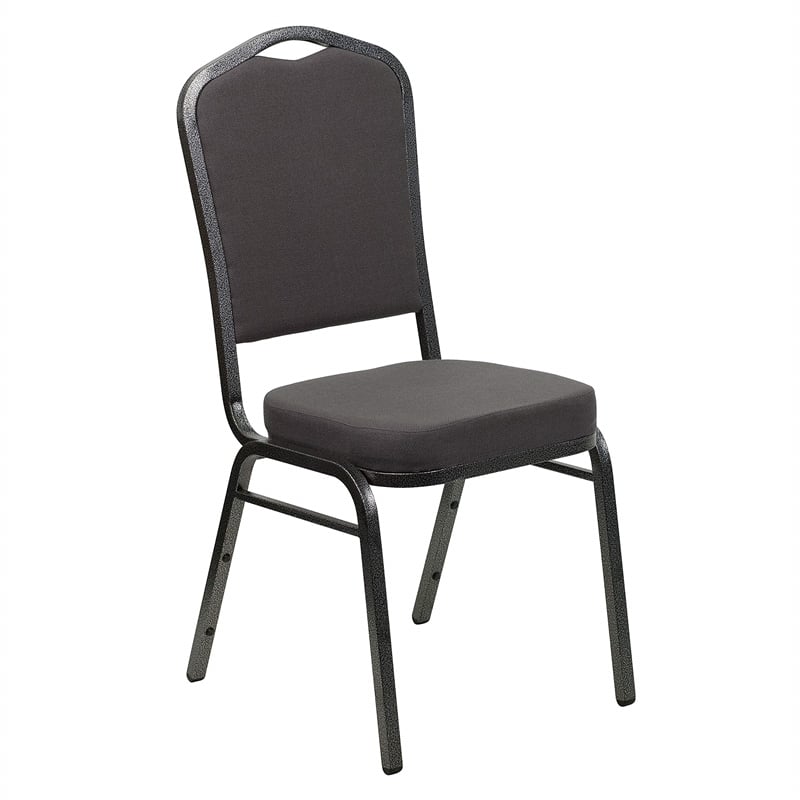 Flash Furniture Hercules Banquet Stacking Chair in Gray