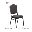 Flash Furniture Hercules Banquet Stacking Chair in Gray