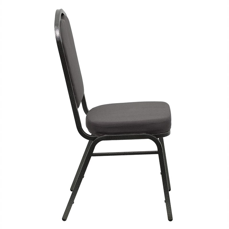 Flash Furniture Hercules Banquet Stacking Chair in Gray
