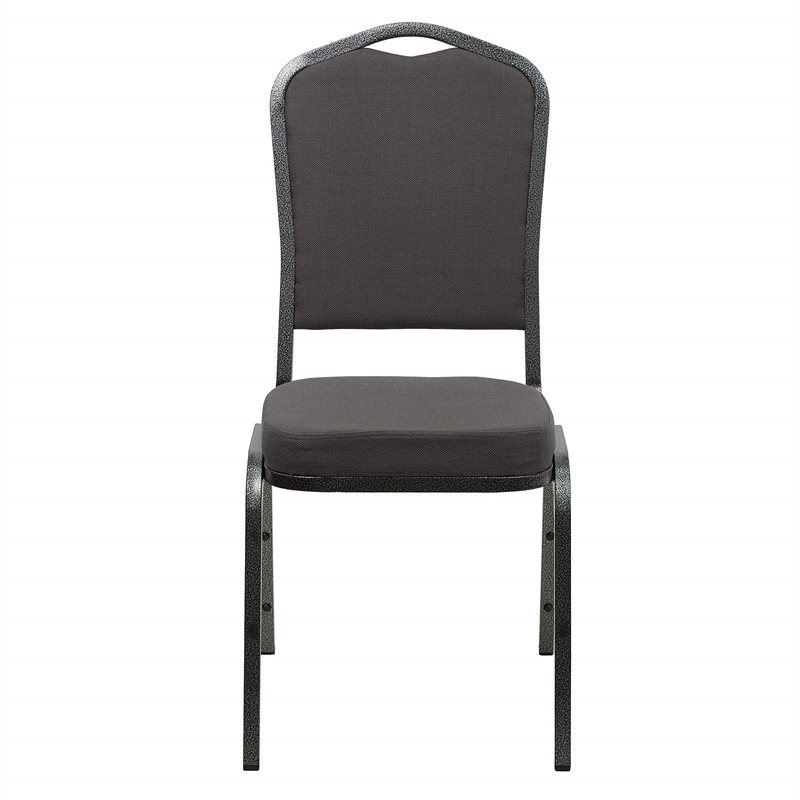 Flash Furniture Hercules Banquet Stacking Chair in Gray