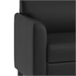 Flash Furniture Hercules Diplomat Leather Sofa in Black