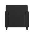Flash Furniture Hercules Diplomat Leather Upholstered Accent Chair in Black
