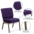 Flash Furniture Hercules Church Guest Chair in Royal Purple