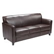 Flash Furniture Hercules Diplomat Leather Sofa in Brown