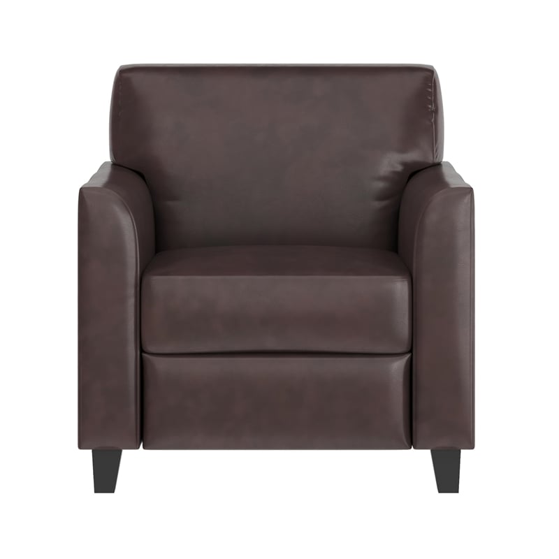 Flash Furniture Hercules Diplomat Leather Chair in Brown