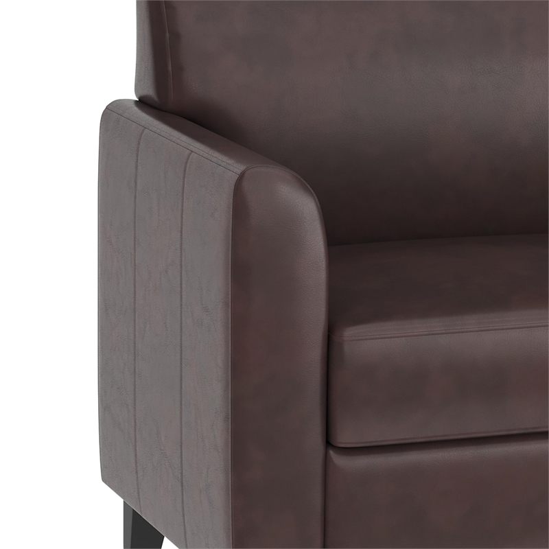 Flash Furniture Hercules Diplomat Leather Chair in Brown