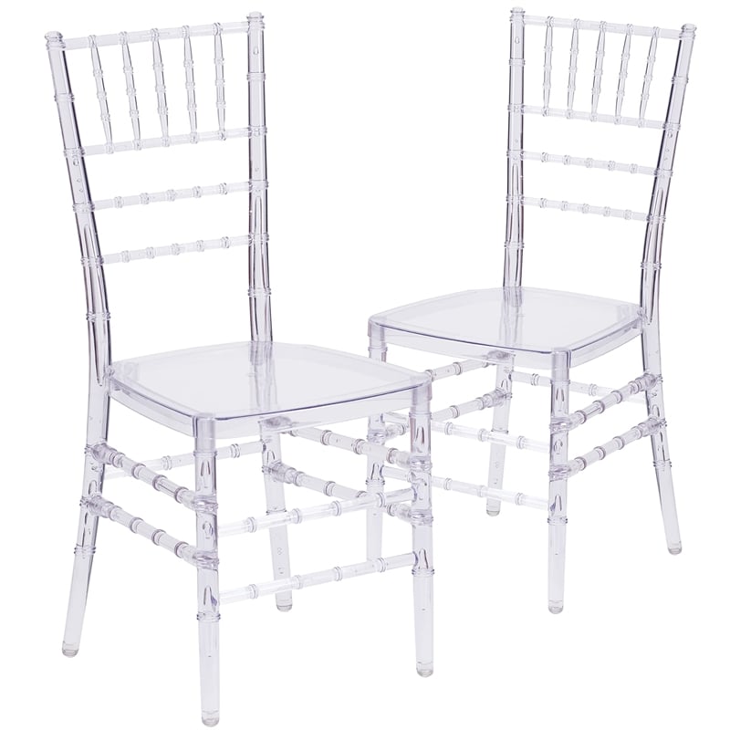 Flash Furniture Flash Elegance Stacking Chiavari Chair In Crystal Ice