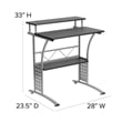 Flash Furniture Computer Desk In Black