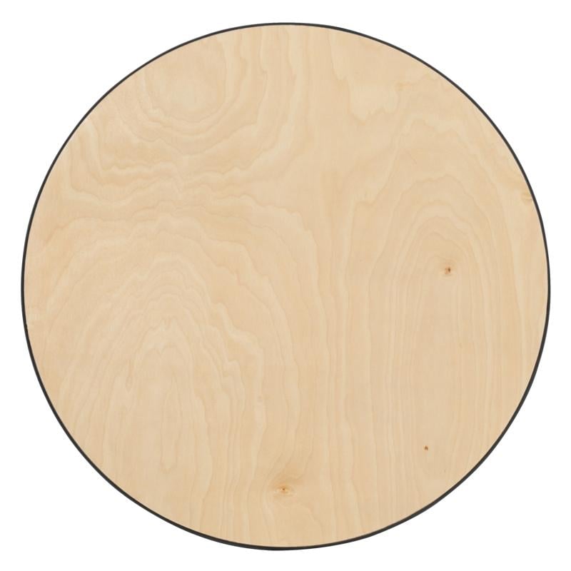 Flash Furniture Round Wood Cocktail Table