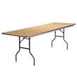 Flash Furniture Fielder 8-Foot Rectangular Birchwood Folding Table