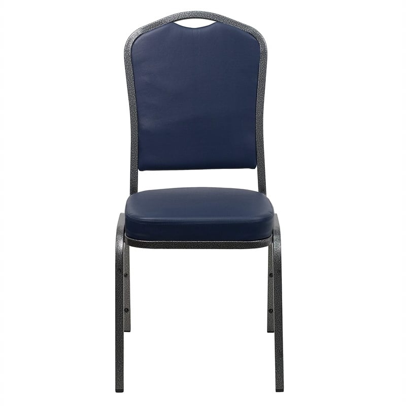 Flash Furniture Hercules Banquet Stacking Chair in Navy