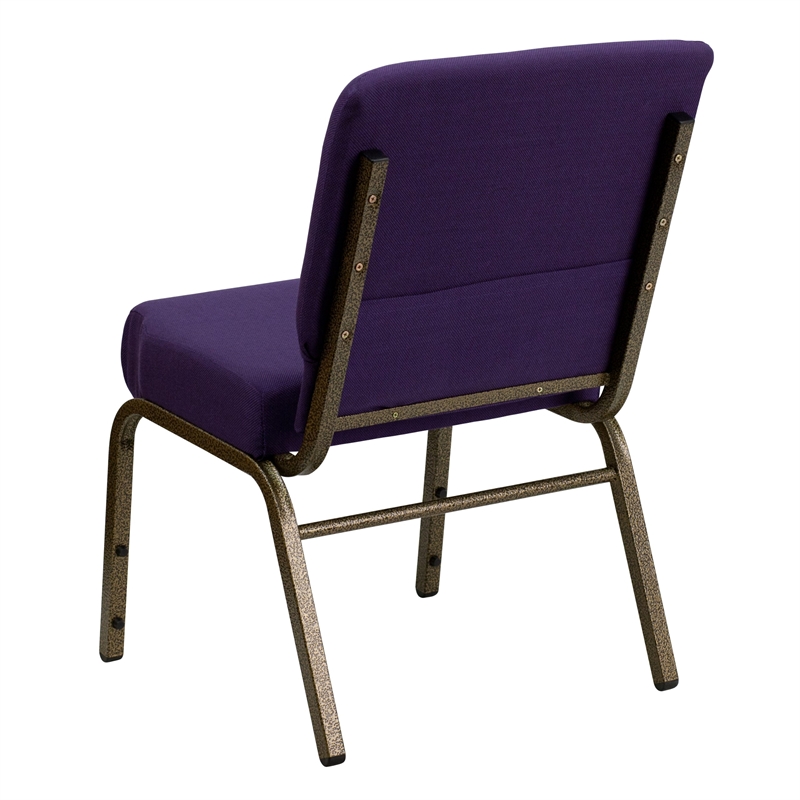 Flash Furniture Hercules Church Stacking Chair in Royal Purple