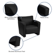 Flash Furniture Hercules Majesty Leather Chair in Black and Cherry