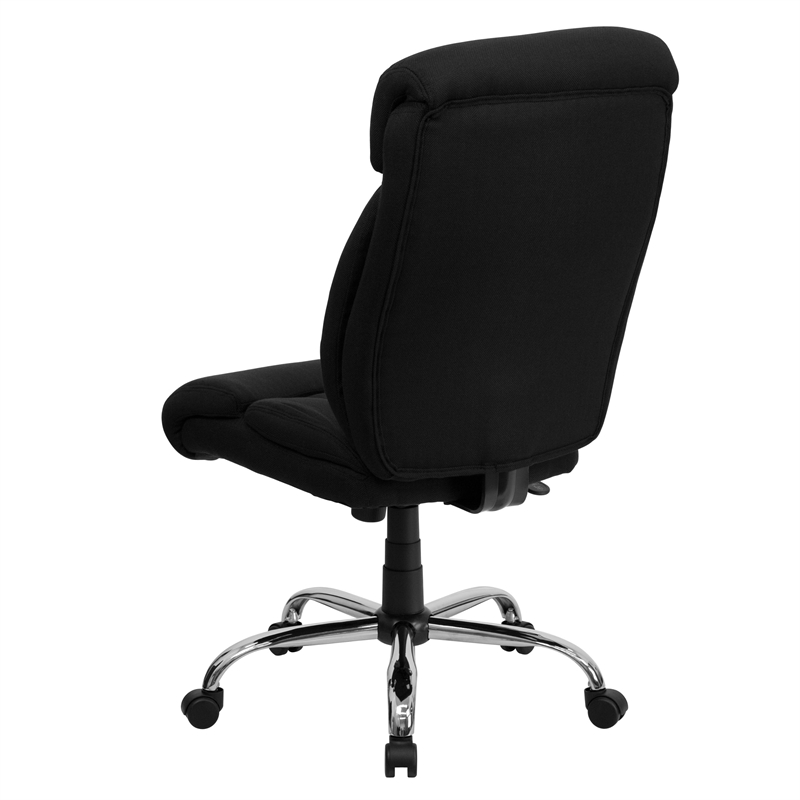Flash Furniture Hercules Fabric Office Chair in Black