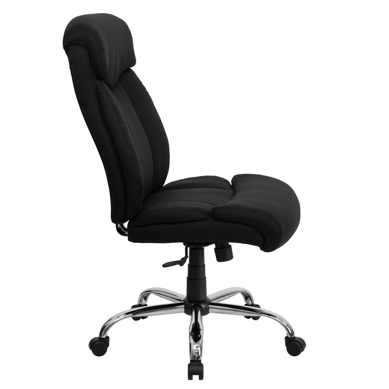 Flash Furniture Hercules Fabric Office Chair in Black