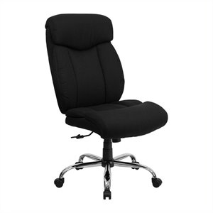 flash furniture hercules big and tall fabric upholstered executive office swivel chair in black