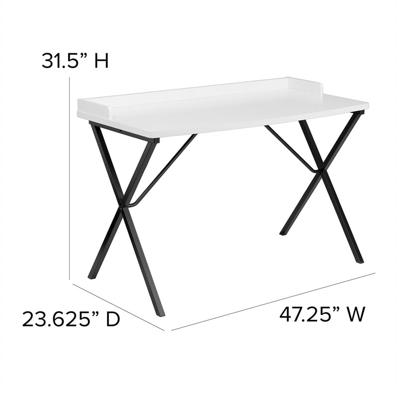 Flash Furniture Writing Desk in Black
