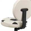 Flash Furniture Soccer Office Swivel Chair in Black and White
