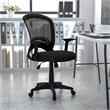 Flash Furniture Mid-Back Mesh Office Chair with Padded Mesh Seat in Black