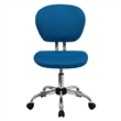 Flash Furniture Mid-Back Mesh Office Swivel Chair in Turquoise