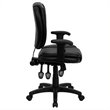 Flash Furniture Mid Back Ergonomic Task Office Chair with Arms in Black
