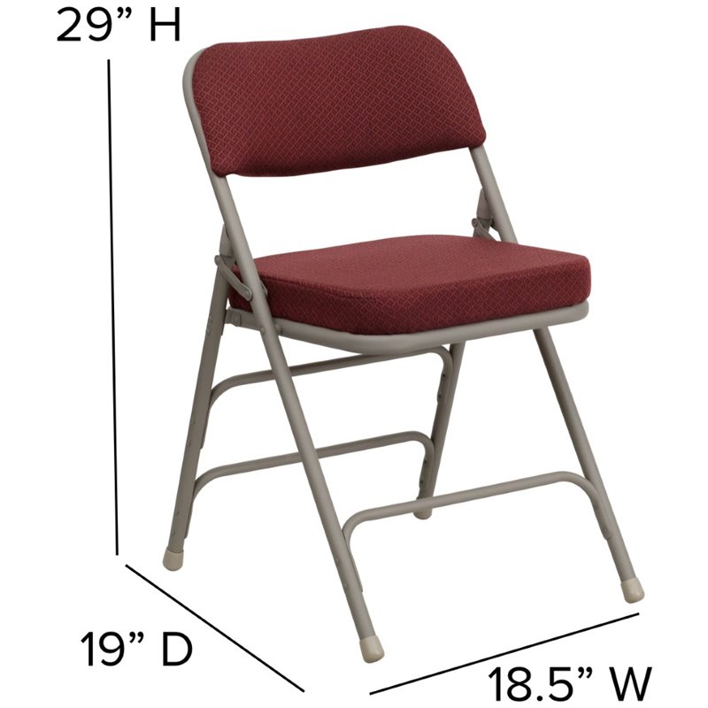 padded metal folding chairs