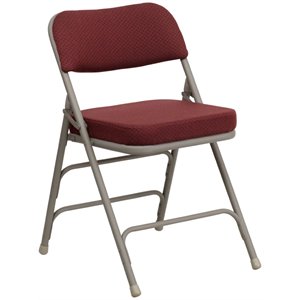 flash furniture hercules premium fabric padded metal triple braced folding chair