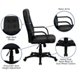 Flash Furniture High Back Glove Vinyl Executive Office Chair in Black
