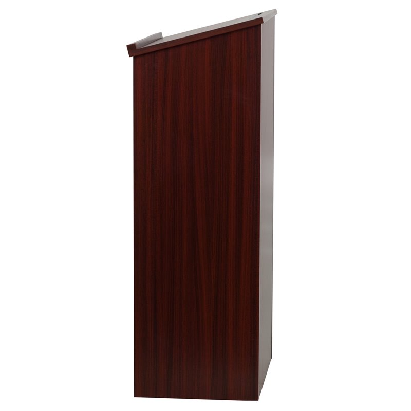 Flash Furniture Stand-up Lectern in Mahogany