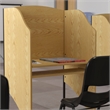 Flash Furniture Kevin Starter Study and Computer Carrel in Oak Finish