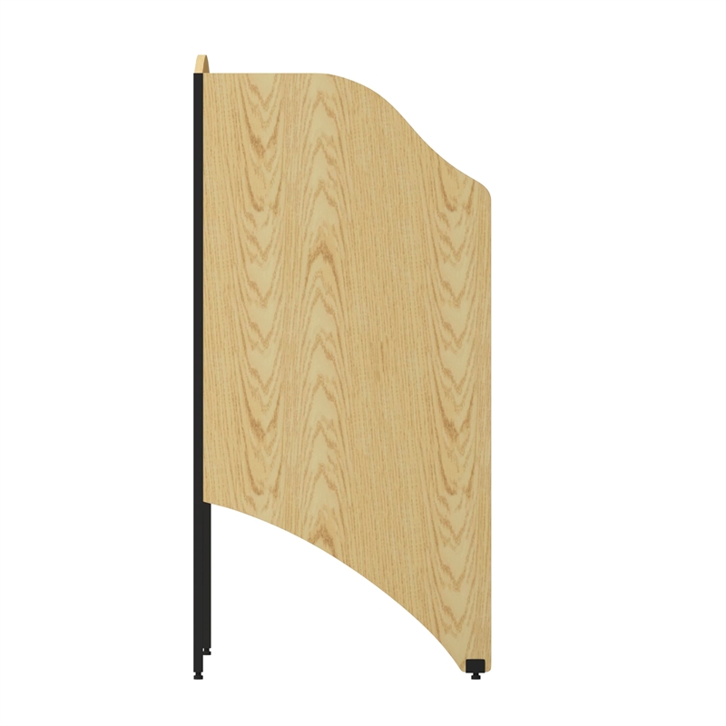 Flash Furniture Kevin Starter Study and Computer Carrel in Oak Finish