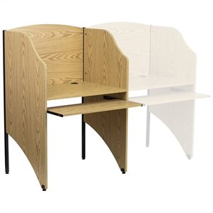flash furniture contemporary laminate starter study carrel