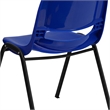 Flash Furniture Hercules Ergonomic Shell Back Stacking Chair in Blue