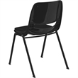 Flash Furniture Hercules Ergonomic Shell Stacking Chair in Black