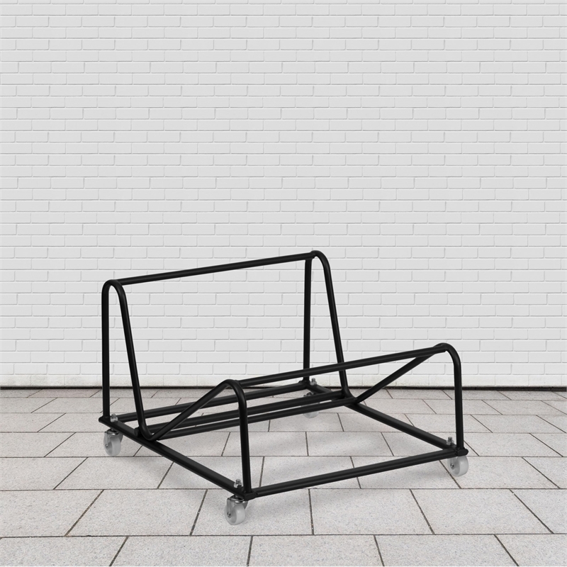Flash Furniture Hercules High Density Stack Chair Dolly in Black