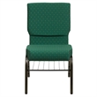 Flash Furniture Hercules Church Stacking Guest Chair in Green