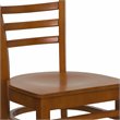 Flash Furniture Hercules Ladder Back Restaurant Dining Chair in Cherry