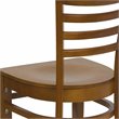 Flash Furniture Hercules Ladder Back Restaurant Dining Chair in Cherry