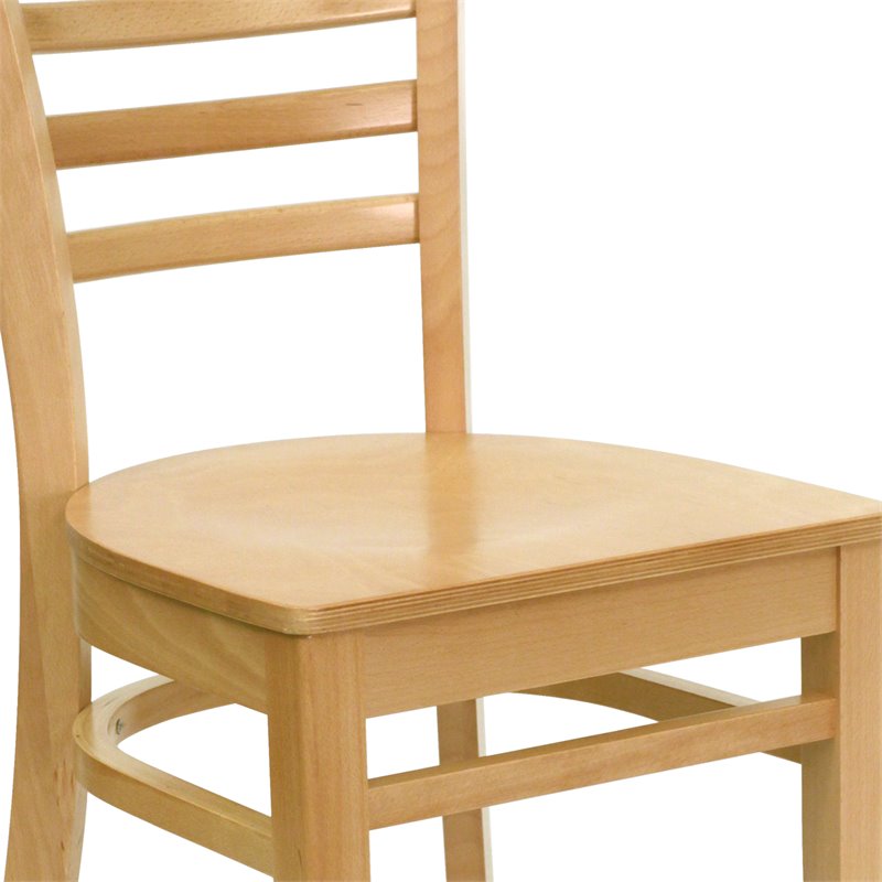 Flash Furniture Hercules Series Restaurant Dining Chair in Natural