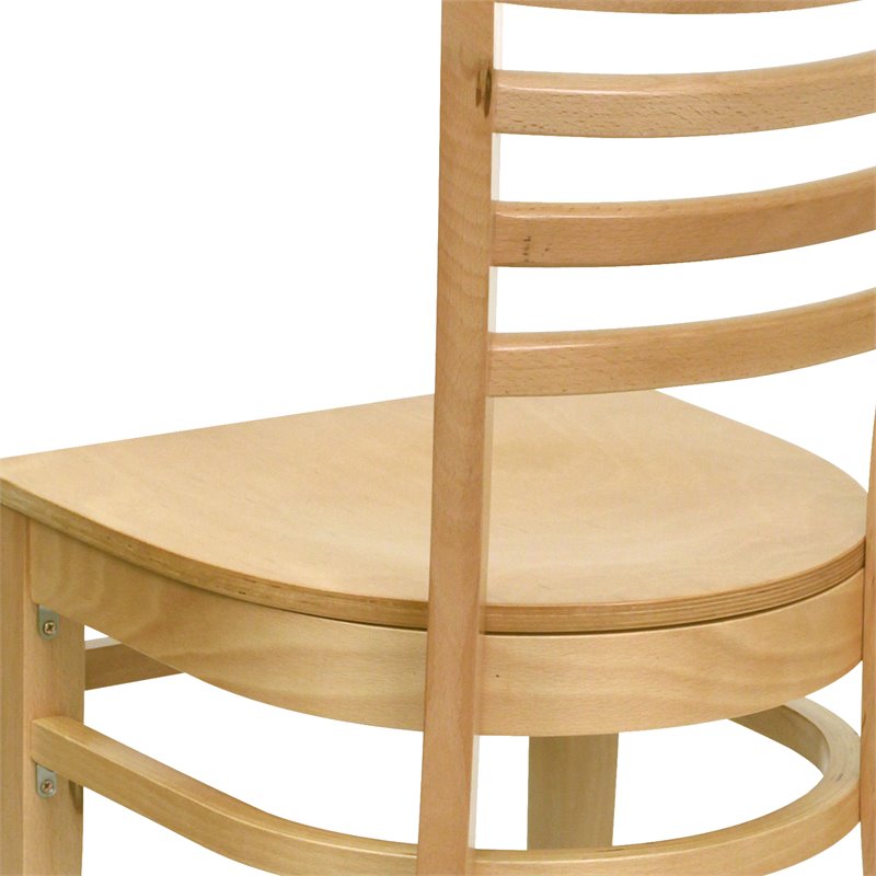 Flash Furniture Hercules Series Restaurant Dining Chair in Natural
