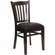 Flash Furniture Hercules Series Restaurant Dining Chair in Black Seat