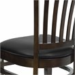 Flash Furniture Hercules Series Restaurant Dining Chair in Black Seat