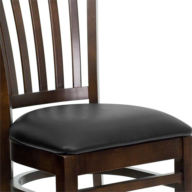 Flash Furniture Hercules Series Restaurant Dining Chair in Black Seat