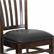 Flash Furniture Hercules Series Restaurant Dining Chair in Black Seat