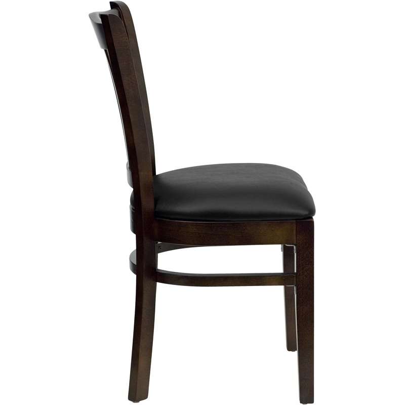 Flash Furniture Hercules Series Restaurant Dining Chair in Black Seat
