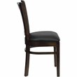Flash Furniture Hercules Series Restaurant Dining Chair in Black Seat