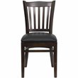 Flash Furniture Hercules Series Restaurant Dining Chair in Black Seat