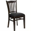 Flash Furniture Hercules Series Restaurant Dining Chair in Black Seat