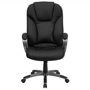 flash furniture high back comfortable office chair in black
